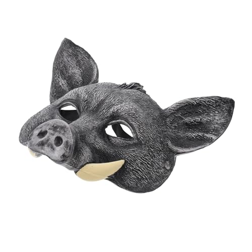 SOPOTUTU Halloween PU Wildschwein Maske mit Reißzähnen Realistische Tier Maske für Halloween Karneval Cosplay Langlebiges und Sicheres Material für Erwachsene Festdekoration und Partyspaß SOPOTUTU Halloween PU Wildschwein Maske mit Reißzähnen Realistische Tier Maske für Halloween Karneval Cosplay Langlebiges und Sicheres Material für Erwachsene Festdekoration und Partyspaß von SOPOTUTU