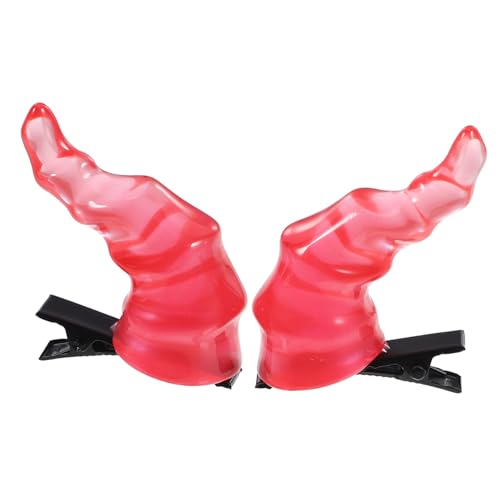 SOPOTUTU Halloween Teufelshorn Haarclip Halbdurchsichtige Rote Teufelshorn Haarspangen Einfach Anzubringen Strapazierfähig Vielseitig für Cosplay und Halloween Kostüm Zubehör SOPOTUTU Halloween Teufelshorn Haarclip Halbdurchsichtige Rote Teufelshorn Haarspangen Einfach Anzubringen Strapazierfähig Vielseitig für Cosplay und Halloween Kostüm Zubehör von SOPOTUTU