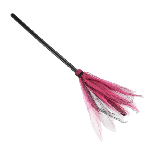 SOPOTUTU Hexenbesen Halloween Deko Besenstiel mit Buntem Mesh Besen Requisite für Halloween Party und Cosplay Hexenkostüm Partyzubehör für Erwachsene SOPOTUTU Hexenbesen Halloween Deko Besenstiel mit Buntem Mesh Besen Requisite für Halloween Party und Cosplay Hexenkostüm Partyzubehör für Erwachsene von SOPOTUTU