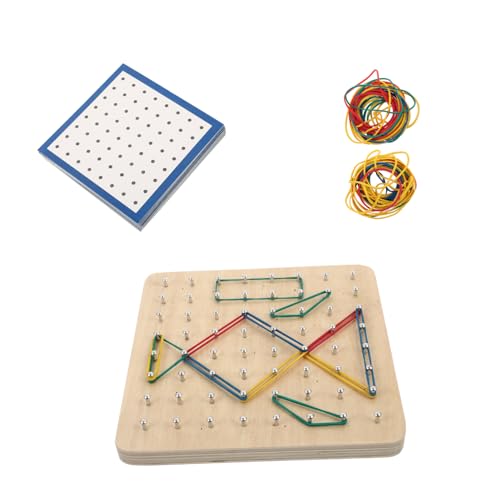 SOPOTUTU Holz Geoboard Lernspielzeug für Montessori Lernwerkzeug aus Hochwertigem Holz Pädagogisches Nagelbrett Formenverständnis und Hand Auge Koordination SOPOTUTU Holz Geoboard Lernspielzeug für Montessori Lernwerkzeug aus Hochwertigem Holz Pädagogisches Nagelbrett Formenverständnis und Hand Auge Koordination von SOPOTUTU