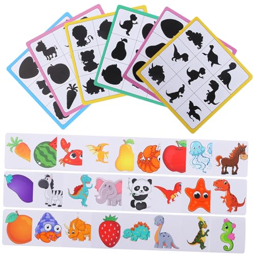 SOPOTUTU Holz Puzzlespiel für Pädagogisches Lernspielzeug mit Tier und Schatten Matching Robustes Kindersicheres Holzspielzeug für Vorschulkinder Fördert Frühe Kognitive Entwicklung und SOPOTUTU Holz Puzzlespiel für Pädagogisches Lernspielzeug mit Tier und Schatten Matching Robustes Kindersicheres Holzspielzeug für Vorschulkinder Fördert Frühe Kognitive Entwicklung und von SOPOTUTU