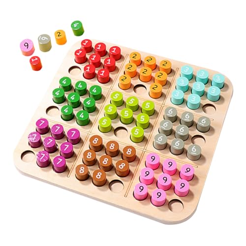 SOPOTUTU Holz Sudoku für Langlebiges Glattes Holz brettspiel mit Bunten Formen Pädagogisches Denkspiel zur Konzentrationsförderung Leicht und Tragbar Geeignet Ab Vorschulalter SOPOTUTU Holz Sudoku für Langlebiges Glattes Holz brettspiel mit Bunten Formen Pädagogisches Denkspiel zur Konzentrationsförderung Leicht und Tragbar Geeignet Ab Vorschulalter von SOPOTUTU