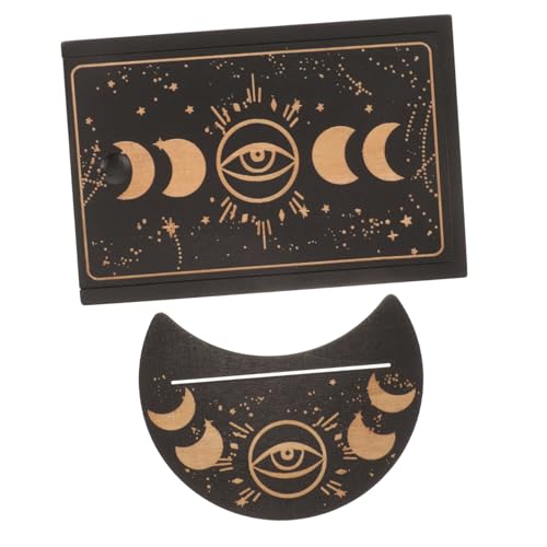 SOPOTUTU Holz Tarotkartenbox mit Deckel und Ständer Leichte Robuste Aufbewahrungsbox für Standard Tarot Karten Divinatorisches Zubehör Platzsparend Langlebig Kompatibel mit Verschiedenen SOPOTUTU Holz Tarotkartenbox mit Deckel und Ständer Leichte Robuste Aufbewahrungsbox für Standard Tarot Karten Divinatorisches Zubehör Platzsparend Langlebig Kompatibel mit Verschiedenen von SOPOTUTU