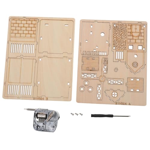 SOPOTUTU Holz Windmühle Puzzle DIY Bausatz mit Motor Musikbox für Kreatives Holzspielzeug zum Zusammenbauen und Fördern der Feinmotorik SOPOTUTU Holz Windmühle Puzzle DIY Bausatz mit Motor Musikbox für Kreatives Holzspielzeug zum Zusammenbauen und Fördern der Feinmotorik von SOPOTUTU