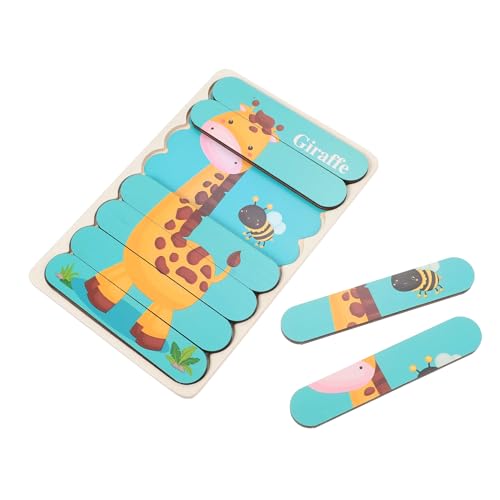 SOPOTUTU Holzpuzzle Jahre Montessori Lernspielzeug Bunten Tiermotiven Zebra Giraffe Motorikförderndes Doppelseitiges Form Erkennungs Puzzle als für Kleinkinder SOPOTUTU Holzpuzzle Jahre Montessori Lernspielzeug Bunten Tiermotiven Zebra Giraffe Motorikförderndes Doppelseitiges Form Erkennungs Puzzle als für Kleinkinder von SOPOTUTU