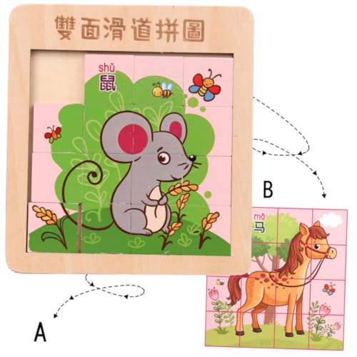 SOPOTUTU Holzpuzzle für Finger Schiebepuzzle aus Holz Langlebig Sicher Pädagogisch Fördernd für Jungen Mädchen Altersgerecht Spielerisch Motoriktraining Zufälliger Stil SOPOTUTU Holzpuzzle für Finger Schiebepuzzle aus Holz Langlebig Sicher Pädagogisch Fördernd für Jungen Mädchen Altersgerecht Spielerisch Motoriktraining Zufälliger Stil von SOPOTUTU