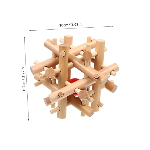 SOPOTUTU Holzpuzzle mit Kugel im Inneren Kniffliges Denkspielzeug für Erwachsene Fördert Logisches Kreativität und Hand Augen Koordination Pädagogisches Holzspielzeug für Zuhause SOPOTUTU Holzpuzzle mit Kugel im Inneren Kniffliges Denkspielzeug für Erwachsene Fördert Logisches Kreativität und Hand Augen Koordination Pädagogisches Holzspielzeug für Zuhause von SOPOTUTU