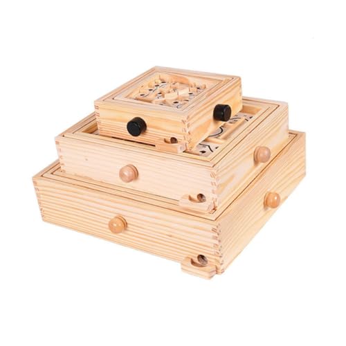 SOPOTUTU Holzspielzeug Laufkugel Labyrinth aus Holz Balance Kugel Puzzle Intelligenzspielzeug für Jungen Mädchen und Feinmotorik SOPOTUTU Holzspielzeug Laufkugel Labyrinth aus Holz Balance Kugel Puzzle Intelligenzspielzeug für Jungen Mädchen und Feinmotorik von SOPOTUTU