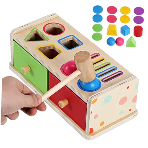 SOPOTUTU Holz Sortier Spielzeug Für Kleinkinder Montessori Farberkennungs Und Formzuordnungstoy Lernspielzeug Mit Geometrischen Blöcken Passendes Puzzle-Spiel Für Sensorische Entwicklung SOPOTUTU Holz Sortier Spielzeug Für Kleinkinder Montessori Farberkennungs Und Formzuordnungstoy Lernspielzeug Mit Geometrischen Blöcken Passendes Puzzle-Spiel Für Sensorische Entwicklung von SOPOTUTU