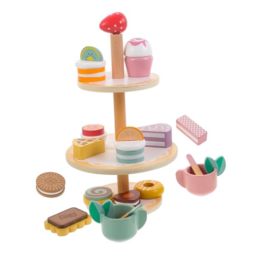 SOPOTUTU Kuchen Set Holz Mini Cupcake Simulation für Mädchen Rollenspiel Dekoratives Teegeschirr für Kleinkinder SOPOTUTU Kuchen Set Holz Mini Cupcake Simulation für Mädchen Rollenspiel Dekoratives Teegeschirr für Kleinkinder von SOPOTUTU