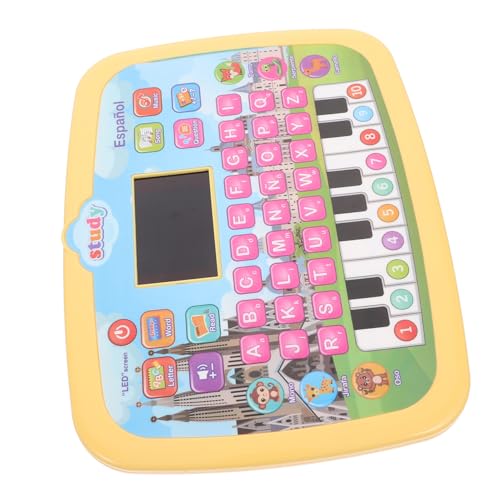 SOPOTUTU LED Tablet für Kleinkinder mit Interaktivem LED Bildschirm Zweisprachiges Spanisch englisch Lernspielzeug Kompakter Tragbarer Lerncomputer für Vorschulkinder Altersgerechtes SOPOTUTU LED Tablet für Kleinkinder mit Interaktivem LED Bildschirm Zweisprachiges Spanisch englisch Lernspielzeug Kompakter Tragbarer Lerncomputer für Vorschulkinder Altersgerechtes von SOPOTUTU