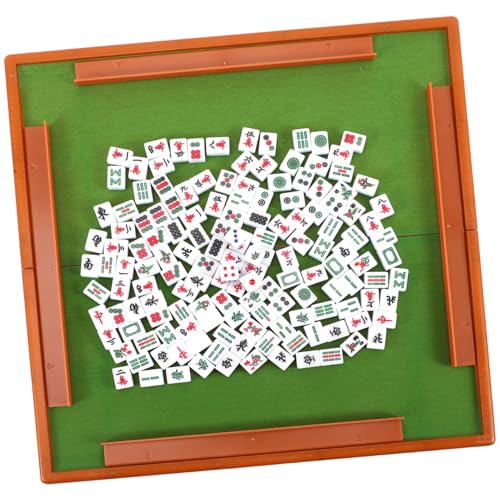 SOPOTUTU Mini Mahjong Set mit Klarer Gravur Tragbares Teiliges Mahjong Spiel für Zuhause und Reisen Robustes Material Glatte Oberfläche für Familie Freunde und Partys Zufällige Farbe SOPOTUTU Mini Mahjong Set mit Klarer Gravur Tragbares Teiliges Mahjong Spiel für Zuhause und Reisen Robustes Material Glatte Oberfläche für Familie Freunde und Partys Zufällige Farbe von SOPOTUTU