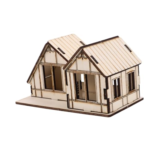 SOPOTUTU Miniatur Holzhaus Modellbausatz Präzise Lasergeschnittenes DIY Puzzle Bausatz für Pädagogisch Kreativ zum Basteln und Dekorieren von Miniatur Sandplätzen SOPOTUTU Miniatur Holzhaus Modellbausatz Präzise Lasergeschnittenes DIY Puzzle Bausatz für Pädagogisch Kreativ zum Basteln und Dekorieren von Miniatur Sandplätzen von SOPOTUTU