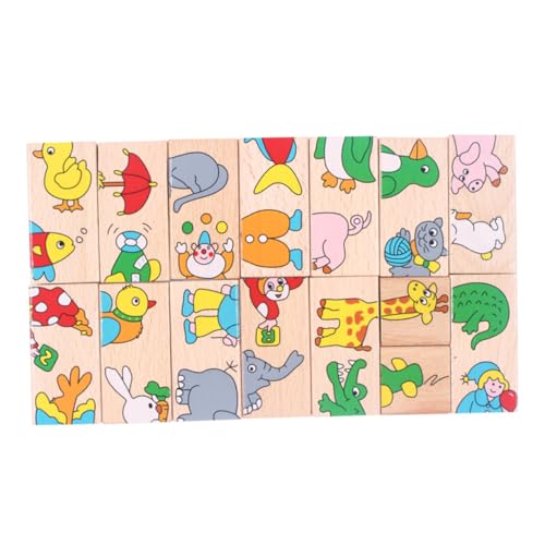 SOPOTUTU Montessori Domino Holzpuzzle Tiermotive Lernspielzeug Sicher für Jungen Mädchen Ab Jahren Fördert Farben Erkennen und Logisches Denken SOPOTUTU Montessori Domino Holzpuzzle Tiermotive Lernspielzeug Sicher für Jungen Mädchen Ab Jahren Fördert Farben Erkennen und Logisches Denken von SOPOTUTU