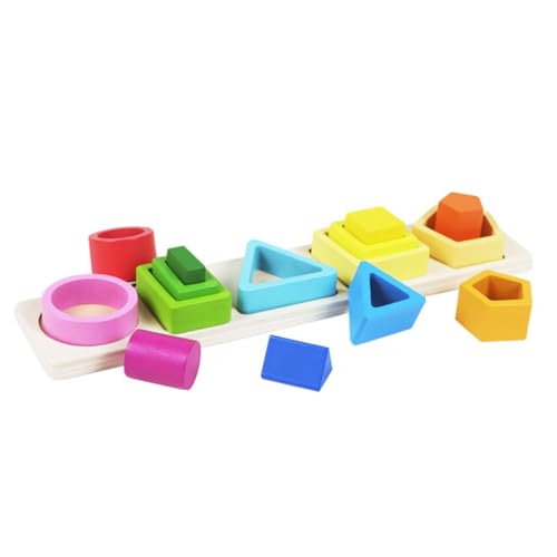 SOPOTUTU Montessori Holzspielzeug Stapelturm mit Farbverlauf Geometrische Formen Lernspielzeug zur Feinmotorik und Mustererkennung für Kleinkinder Ab Jahr SOPOTUTU Montessori Holzspielzeug Stapelturm mit Farbverlauf Geometrische Formen Lernspielzeug zur Feinmotorik und Mustererkennung für Kleinkinder Ab Jahr von SOPOTUTU
