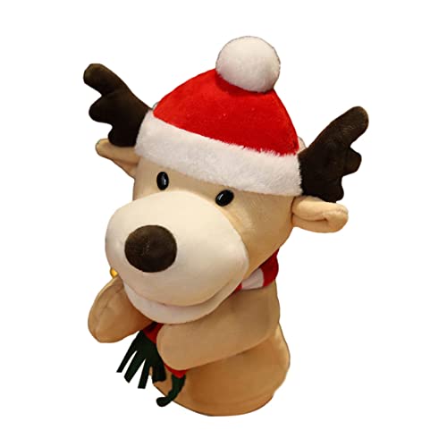 SOPOTUTU Niedliche Cartoon Handpuppe Rentier Fingerpuppe aus Weichem Plüsch für Mini Finger Handspielzeug für Interaktive Eltern Junge Mädchen Spiele an Weihnachten SOPOTUTU Niedliche Cartoon Handpuppe Rentier Fingerpuppe aus Weichem Plüsch für Mini Finger Handspielzeug für Interaktive Eltern Junge Mädchen Spiele an Weihnachten von SOPOTUTU