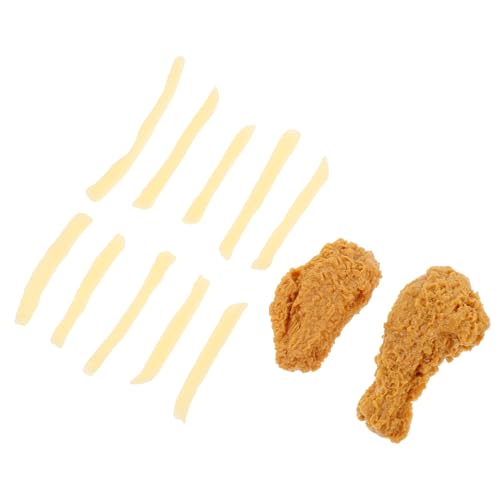 SOPOTUTU PVC Lebensmittelmodell Teiliges Simulierte Pommes Frites Hähnchenflügel Hähnchenkeule Deko Requisite Fotografie Requisit für Wohnaccessoire SOPOTUTU PVC Lebensmittelmodell Teiliges Simulierte Pommes Frites Hähnchenflügel Hähnchenkeule Deko Requisite Fotografie Requisit für Wohnaccessoire von SOPOTUTU