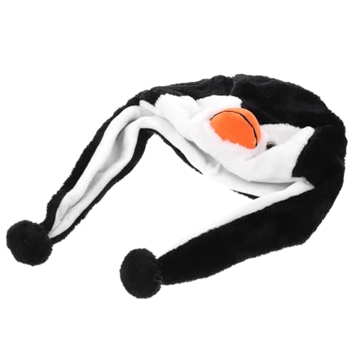SOPOTUTU Plüsch Pinguin Kostüm Mütze Tierhut Warm Dickes Material Lustige Kopfbedeckung Verstellbar Für Winterfest und Karneval SOPOTUTU Plüsch Pinguin Kostüm Mütze Tierhut Warm Dickes Material Lustige Kopfbedeckung Verstellbar Für Winterfest und Karneval von SOPOTUTU