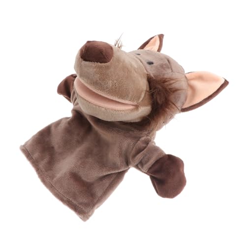 SOPOTUTU Plüsch Wolf Handpuppe mit Beweglichem Mund Weiches Stofftier für Fördert Motorik und Kommunikation Waschbar für Mädchen und Jungen SOPOTUTU Plüsch Wolf Handpuppe mit Beweglichem Mund Weiches Stofftier für Fördert Motorik und Kommunikation Waschbar für Mädchen und Jungen von SOPOTUTU
