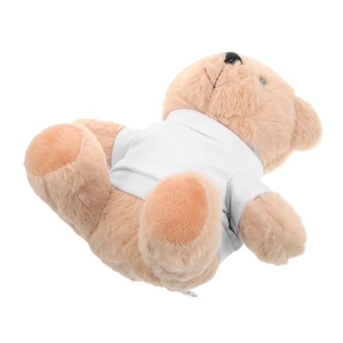 SOPOTUTU Plüsch-teddybär mit Weißem T-Shirt zum Selbergestalten Gefüllt Kuscheltier Geburtstagsgeschenk Babyparty Geschenkidee für Sammler und Dekoration SOPOTUTU Plüsch-teddybär mit Weißem T-Shirt zum Selbergestalten Gefüllt Kuscheltier Geburtstagsgeschenk Babyparty Geschenkidee für Sammler und Dekoration von SOPOTUTU