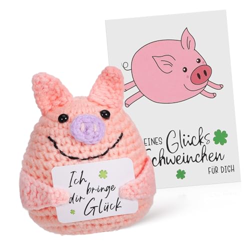 SOPOTUTU Positive Gehäkeltes Schwein aus Weicher Wolle Handgefertigte Strickpuppe als Dekoratives Langlebiges Kuscheltier für Party und Emotionalen SOPOTUTU Positive Gehäkeltes Schwein aus Weicher Wolle Handgefertigte Strickpuppe als Dekoratives Langlebiges Kuscheltier für Party und Emotionalen von SOPOTUTU
