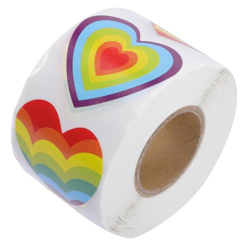 SOPOTUTU Regenbogen Herz Aufkleber Selbstklebende Pride Sticker für Umschläge Geschenkverpackung Hochzeit Valentinstag DIY Dekoration SOPOTUTU Regenbogen Herz Aufkleber Selbstklebende Pride Sticker für Umschläge Geschenkverpackung Hochzeit Valentinstag DIY Dekoration von SOPOTUTU