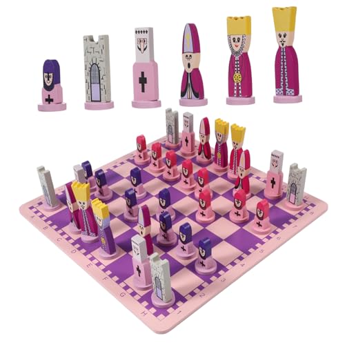 SOPOTUTU Schachspiel Set mit Faltbarem Schachbrett und Bunten Cartoon Figuren Pädagogisches Lernspielzeug für Jungen Mädchen Erwachsene Magnetisch für Reisen und Gedächtnistraining SOPOTUTU Schachspiel Set mit Faltbarem Schachbrett und Bunten Cartoon Figuren Pädagogisches Lernspielzeug für Jungen Mädchen Erwachsene Magnetisch für Reisen und Gedächtnistraining von SOPOTUTU