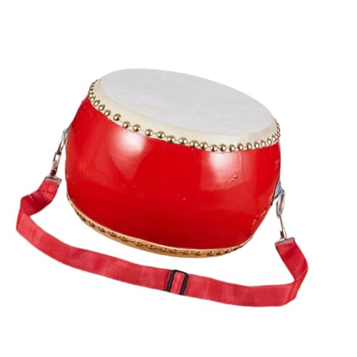 SOPOTUTU Schlagzeug mit Ledertrommel und Sticks Holz Percussion Instrument mit Tragegurt Handliche Kindertrommel Rhythmus und Koordination Geeignet für Kleinkinder SOPOTUTU Schlagzeug mit Ledertrommel und Sticks Holz Percussion Instrument mit Tragegurt Handliche Kindertrommel Rhythmus und Koordination Geeignet für Kleinkinder von SOPOTUTU