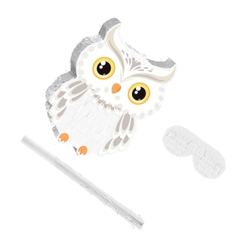 SOPOTUTU Schneeeulen Piñata mit und Augenbinde Robuste Niedliche Dschungeltiere für Kindergeburtstag Halloween Party Shower Vielseitige Dekoration und Spielspaß SOPOTUTU Schneeeulen Piñata mit und Augenbinde Robuste Niedliche Dschungeltiere für Kindergeburtstag Halloween Party Shower Vielseitige Dekoration und Spielspaß von SOPOTUTU