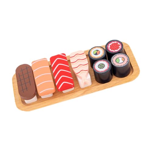 SOPOTUTU Simulation Sushi Edukatives Holzspielzeug mit Lebensechten Farbigen Sushi Modellen Fördert Kreativität Hand Auge Koordination Rollenspiel SOPOTUTU Simulation Sushi Edukatives Holzspielzeug mit Lebensechten Farbigen Sushi Modellen Fördert Kreativität Hand Auge Koordination Rollenspiel von SOPOTUTU