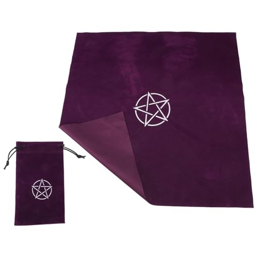 SOPOTUTU Tarot Tischdecke Pentagramm Design Violett Fein Gewebt Weiches Material rutschfest für Wahrsagen Tarot Spiele und Spirituelle Zeremonien Tragbar für Berater und Astrologen SOPOTUTU Tarot Tischdecke Pentagramm Design Violett Fein Gewebt Weiches Material rutschfest für Wahrsagen Tarot Spiele und Spirituelle Zeremonien Tragbar für Berater und Astrologen von SOPOTUTU