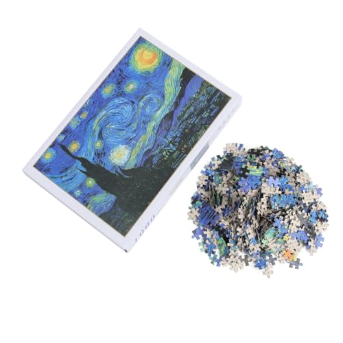 SOPOTUTU Teile Puzzle für Erwachsene und Sternennacht Ölgemälde Jigsaw Puzzle Farbenfrohes Kunstwerk Präzise Geschnitten Pädagogisches für Spaß und Entspannung SOPOTUTU Teile Puzzle für Erwachsene und Sternennacht Ölgemälde Jigsaw Puzzle Farbenfrohes Kunstwerk Präzise Geschnitten Pädagogisches für Spaß und Entspannung von SOPOTUTU