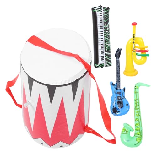 SOPOTUTU Teiliges Aufblasbares Musikinstrument PVC Party Requisiten mit Gitarre Saxophon Trompete Keyboard Schlagzeug Zufällige Farben für Geburtstagsfeiern und Zufällige SOPOTUTU Teiliges Aufblasbares Musikinstrument PVC Party Requisiten mit Gitarre Saxophon Trompete Keyboard Schlagzeug Zufällige Farben für Geburtstagsfeiern und Zufällige von SOPOTUTU