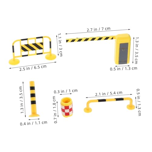 SOPOTUTU Teiliges Miniatur Realistische Straßenabsperrungen aus Pädagogisches Verkehrserziehungs Leicht Kombinierbar mit Baufahrzeugen für Verkehrssimulation und Lernspaß SOPOTUTU Teiliges Miniatur Realistische Straßenabsperrungen aus Pädagogisches Verkehrserziehungs Leicht Kombinierbar mit Baufahrzeugen für Verkehrssimulation und Lernspaß von SOPOTUTU