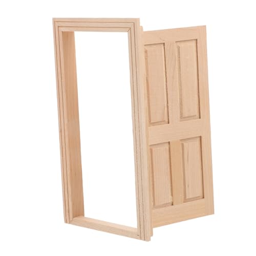 SOPOTUTU Türmodell Mini winzig Szene unbemalt Möbel erste Puppenhaus-Dekore Puppenhaus-Innentür Puppenhausdekor Puppenhaustür selber Machen Bühnenzubehör für Puppenhäuser Holz Beige SOPOTUTU Türmodell Mini winzig Szene unbemalt Möbel erste Puppenhaus-Dekore Puppenhaus-Innentür Puppenhausdekor Puppenhaustür selber Machen Bühnenzubehör für Puppenhäuser Holz Beige von SOPOTUTU