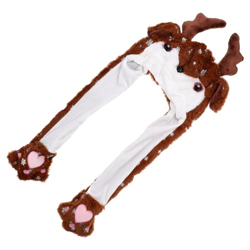 SOPOTUTU Weihnachtliche Plüsch Party Mütze mit Beweglichen Ohren Niedlicher Elchkopf Hut für Cosplay Karneval Weihnachtsfeier und Bühnenauftritte Warm und Einheitsgröße SOPOTUTU Weihnachtliche Plüsch Party Mütze mit Beweglichen Ohren Niedlicher Elchkopf Hut für Cosplay Karneval Weihnachtsfeier und Bühnenauftritte Warm und Einheitsgröße von SOPOTUTU