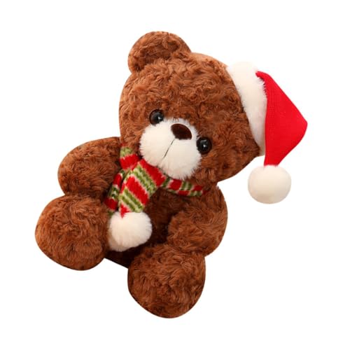 SOPOTUTU Weihnachtlicher Plüschbär Dunkelbraun Weicher aus Premium Baumwolle Festliche Tischdeko und für Weihnachtsfeier Dekoratives Kuscheltier für Sofa Regal Kinderzimmer SOPOTUTU Weihnachtlicher Plüschbär Dunkelbraun Weicher aus Premium Baumwolle Festliche Tischdeko und für Weihnachtsfeier Dekoratives Kuscheltier für Sofa Regal Kinderzimmer von SOPOTUTU