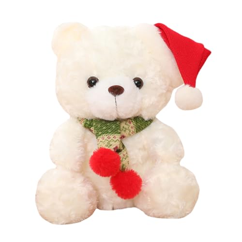 SOPOTUTU Weißer Plüschbär Weihnachtsdeko Tischornament Festliche Kuscheltierfigur als für Weihnachtsfeier und Wohnraumdekoration SOPOTUTU Weißer Plüschbär Weihnachtsdeko Tischornament Festliche Kuscheltierfigur als für Weihnachtsfeier und Wohnraumdekoration von SOPOTUTU