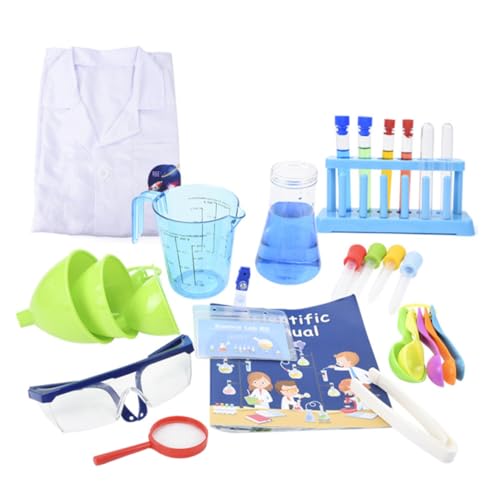 SOPOTUTU Wissenschaftliches Experimentier Set Chemie Labor mit Sicherem Glattem Material für Mädchen Jungen DIY Kostüm und Schul Labor Zubehör Zufällige Farbe Zufällige Farbe SOPOTUTU Wissenschaftliches Experimentier Set Chemie Labor mit Sicherem Glattem Material für Mädchen Jungen DIY Kostüm und Schul Labor Zubehör Zufällige Farbe Zufällige Farbe von SOPOTUTU