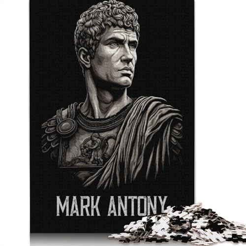 1000-teiliges Puzzle für Erwachsene „Mark Antony“ - Holzpuzzle - Denksportaufgabe - Puzzle-Spielzeug - 1000 Teile (75 x 50 cm) von SOQWBYG