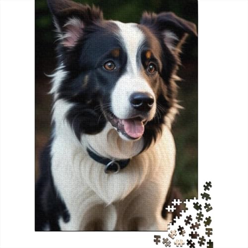 1500-teiliges Holzpuzzle für Erwachsene, Archie Dog Puzzle, Familienspiel, Puzzle, Geschenke für Freunde, 1500 Teile (85 x 57 cm) von SOQWBYG