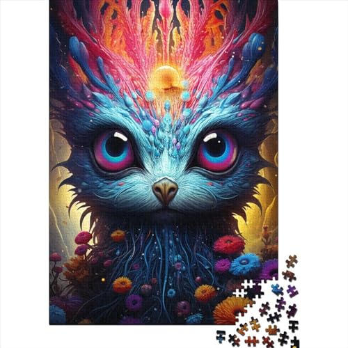 1500-teiliges Puzzle, Mysteriöse Kreaturen, Puzzle für Holzpuzzle, Lernspiele für Erwachsene und 1500 Teile (85 x 57 cm) von SOQWBYG