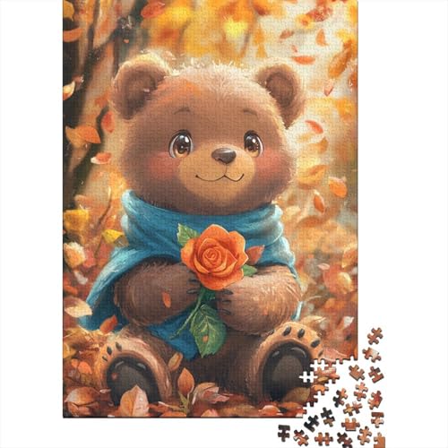 1500-teiliges Puzzle für Erwachsene, süßes Bären-Puzzle, Holzpuzzle, Denksport-Spielzeug, 1500 Teile (85 x 57 cm) von SOQWBYG