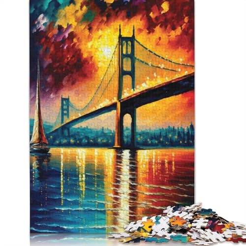 520-teiliges Holzpuzzle für Erwachsene, Bosporus-Brücke, Istanbul, Puzzle, Familienspiel, Puzzle, Geschenke für Freunde, 520 Teile (52 x 38 cm) von SOQWBYG