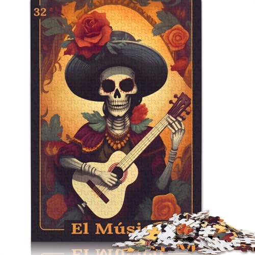 520-teiliges Puzzle „EL Musico“ für Holzpuzzle, Lernspiele für Erwachsene und 520 Teile (52 x 38 cm) von SOQWBYG