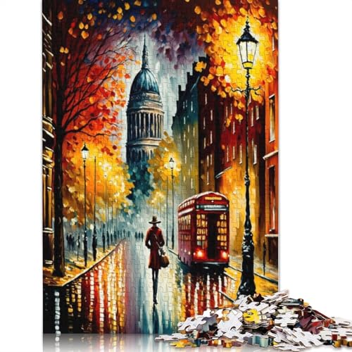 520-teiliges Puzzle für Erwachsene, London in Farbe, Puzzles, schwieriges Puzzle, Lernspiele, Heimdekoration, 520 Teile (52 x 38 cm) von SOQWBYG