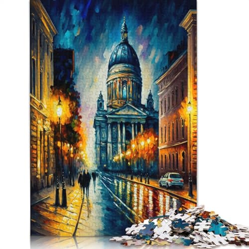 520-teiliges Puzzle für Erwachsene, Sankt Petersburg, in Farbe, Puzzle, Familienspiel, Holzpuzzle, 520 Teile (52 x 38 cm) von SOQWBYG