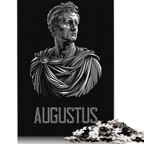 520-teiliges Puzzle für Erwachsene „Kaiser Augustus“, Puzzle zum Selbermachen, Holzpuzzle, Spielzeug, Heimdekoration, 520 Teile (52 x 38 cm) von SOQWBYG