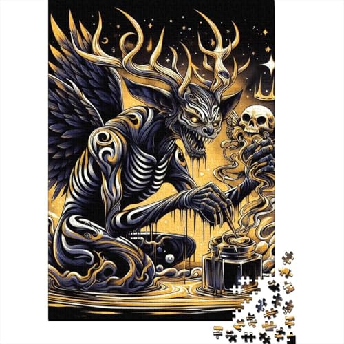 Abyssal Summoning Puzzle, 100% recycelte Pappe, 100% recycelte Pappe, Puzzle für Jungen oder Mädchen, Ostergeschenk, 70 x 50 cm/1000 Teile von SOQWBYG