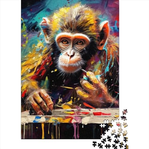 Art Monkey Puzzle-freundliche Materialien, 100 Prozent recycelte Pappe, Puzzle für Erwachsene und Kinder, Ostergeschenk, 38 x 26 cm, 1000 Teile von SOQWBYG